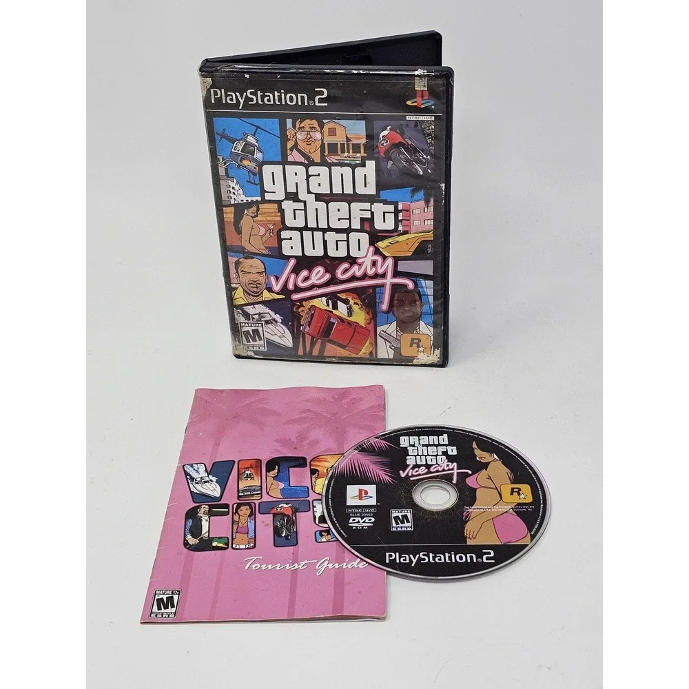 Grand Theft Auto Vice City Sony PlayStation 2 PS2 Game CIB M Rated Rockstar